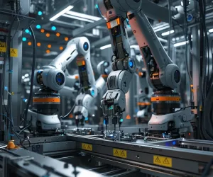 Maszyna pracująca w fabryce